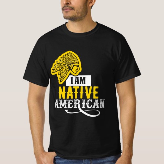 Ik ben Native American T-shirt (Voorkant)