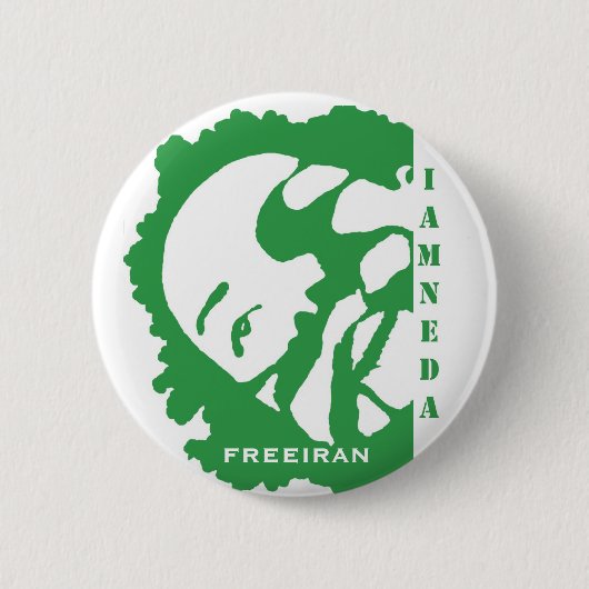 ik ben neda iran green button (Voorkant)