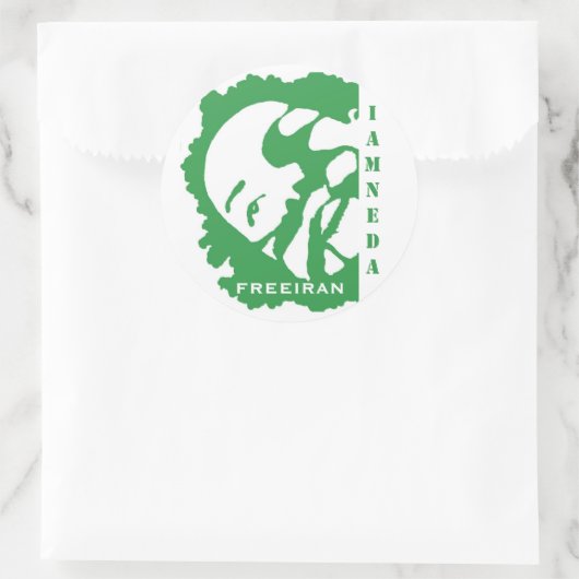 Ik ben Neda Iran sticker (Tas)