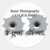 Ik ben neergeschoten! Stickers (Voorkant)