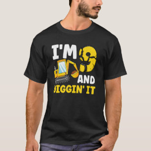 Ik ben negen jaar en ik citeer het 9de verjaardag t-shirt