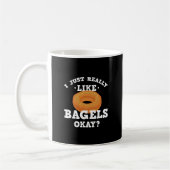 Ik ben net als Bagels Funny Quote Mok (Links)