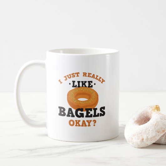 Ik ben net als Bagels Funny Quote Mok (Met donut)