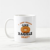 Ik ben net als Bagels Funny Quote Mok (Links)