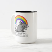 Ik ben net als Chinchillas Cute Pet Tweekleurige Koffiemok (Voorkant links)