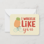 Ik ben net als jij grappige Pun Cute Valentijnsdag Notitiekaartje (Voorkant)