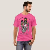 Ik ben net als letterlijk dode schedel pompoen hal t-shirt (Voorkant volledig)