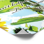 Ik ben net de zonnebloem poster (Hoek)