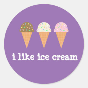 ik ben net een ijsje Sticker