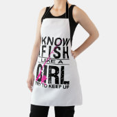 Ik ben net een meisje dat probeert om op te houden schort (Insitu)