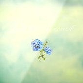 Ik ben net getrouwd | Hydrangea trouwauto Raamsticker (Vel 3)