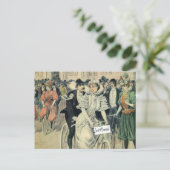 Ik ben net getrouwd met een fietser aankondigingskaart (Staand voorkant)