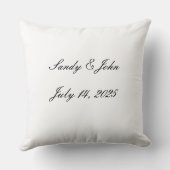 Ik ben net getrouwd met Memory Sierkussen (Achterkant)