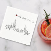 Ik ben net getrouwd met New York City Cocktail Servet