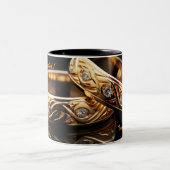 Ik ben net getrouwd! tweekleurige koffiemok (Center)