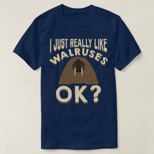 Ik ben net net als Walrussen, Dierenvriend Gift. T-shirt (Design voorkant)