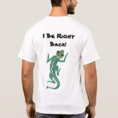 Ik ben net terug T-Shirt met Eleuthera Bahamas log (Achterkant)