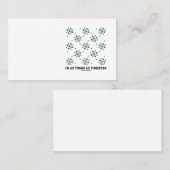 Ik ben net zo hard als wolfraamchemie Humor Visitekaartje (Voorkant / Achterkant)