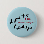 Ik ben neurodivergent ronde button 5,7 cm (Voorkant)