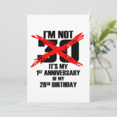 Ik ben niet 30 kaart (Staand voorkant)