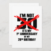 Ik ben niet 30 kaart (Voorkant / Achterkant)