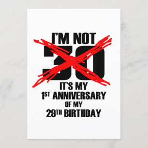 Ik ben niet 30 kaart