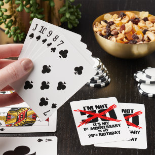 Ik ben niet 30 pokerkaarten