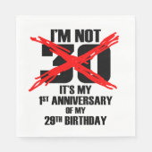 Ik ben niet 30 servet (Voorkant)