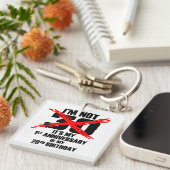 Ik ben niet 30 sleutelhanger (Voorkant Rechts)