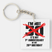 Ik ben niet 30 sleutelhanger (Voorkant)