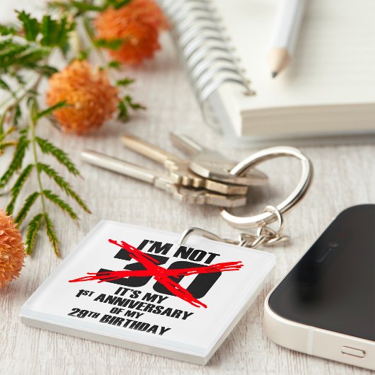 Ik ben niet 30 sleutelhanger