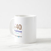 Ik ben niet 40 - Grappig Birthday Gift Koffiemok (Voorkant links)