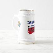 Ik ben niet 60 Humor Birthday Stein Bierpul (Voorkant links)