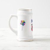 Ik ben niet 60 Humor Birthday Stein Bierpul (Links)