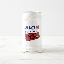 Ik ben niet 60 Humor Verjaardag Stein Bierpul