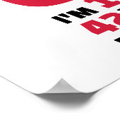 Ik ben niet 60 jaar jarig poster (Hoek)