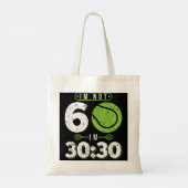 Ik ben niet 60 jaar oude grappige Tennis 60e verja Tote Bag (Achterkant)