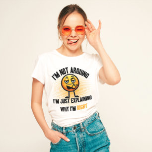 "Ik ben niet aan het discussiëren, grappig T-shirt