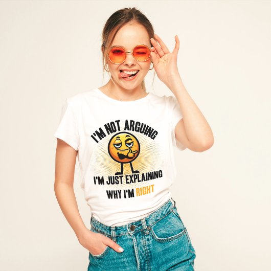 "Ik ben niet aan het discussiëren, grappig T-shirt