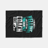 Ik ben niet aan het schreeuwen van de swim Coach V Fleece Deken (Voorkant (Horizontaal))