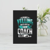 Ik ben niet aan het schreeuwen van de swim Coach V Kaart (Staand voorkant)
