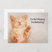 Ik ben niet aan het slapen, ik ben aan het Mediter Briefkaart (Voorkant / Achterkant)