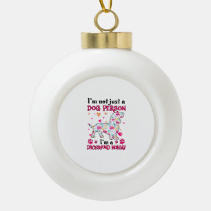 Ik ben niet alleen een hond persoon - Teckel mama Keramische Bal Ornament