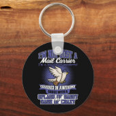 Ik ben niet alleen een postbode T-shirt Sleutelhanger (Voorkant)