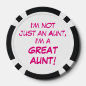 Ik ben niet alleen een tante, ik ben een geweldige poker chips (Achterkant)