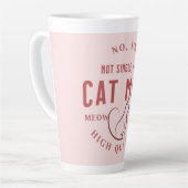 ik ben niet alleenstaand , ik ben kattemoeder van  latte mok (Linkerhoek)