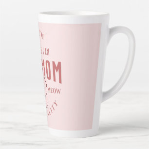 ik ben niet alleenstaand , ik ben kattemoeder van  latte mok