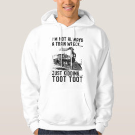 Ik ben niet altijd een treinramp Geintje Hoodie