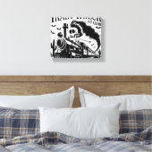 Ik ben niet altijd een treinwrak Halloween Canvas Afdruk (Insitu (Slaapkamer))