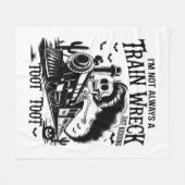 Ik ben niet altijd een treinwrak Halloween Fleece Deken (Voorkant (Horizontaal))